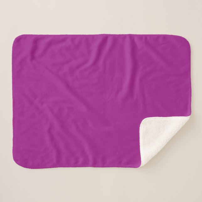 Abstrakte lila einfarbige Farbe Sherpadecke (Vorderseite (Horizontal))