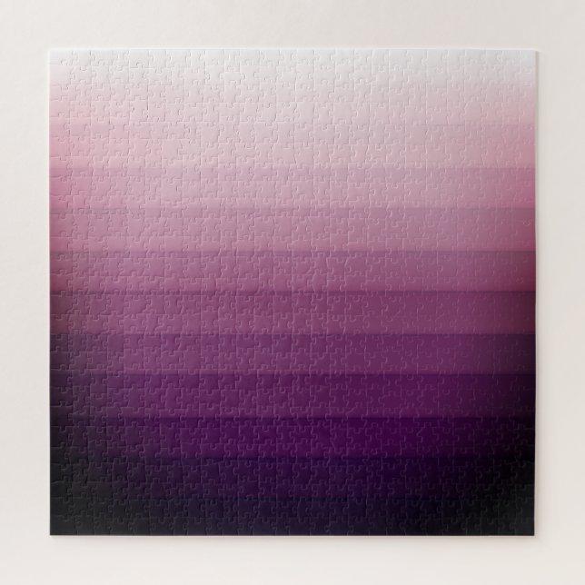 Abstrakte Lila Farbtiefe Ombre Puzzle (Vertikal)