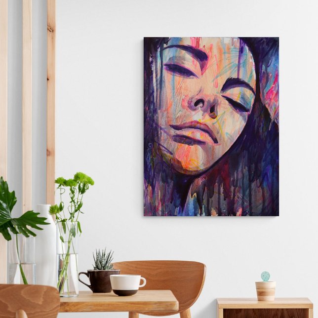 Abstrakte Lila Frauenkristlerin Kunstdruckerei Poster (Von Creator hochgeladen)