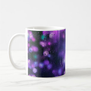 Abstrakte lila Hintergrundtextur Kaffeetasse