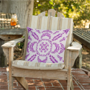 Abstrakte Lila Orchid Blume Design Muster Art Kissen