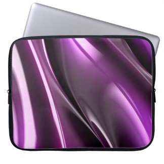 Abstrakte lila-schwarze Neopren-Laptoptasche 15'' Laptopschutzhülle