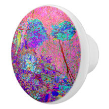 Abstrakte Lila und Blue Hydrangea mit Magenta