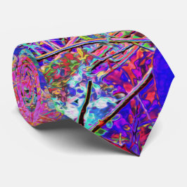 Abstrakte Lila und Blue Hydrangea mit Magenta Krawatte