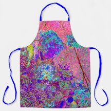 Abstrakte Lila und Blue Hydrangea mit Magenta