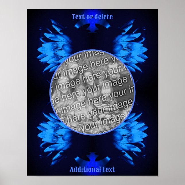 Abstrakte Lily Lotus Blume Erstellen Sie Ihr eigen Poster (Vorne)