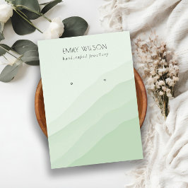 Abstrakte Lime Green Waves Stuhlvorratsanzeige Visitenkarte