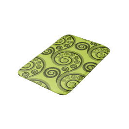 Abstrakte Limon-grüne Fern-Blätter Bath Mat Badematte