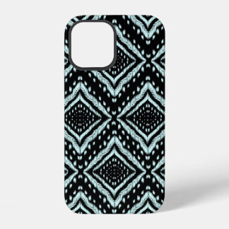 Abstrakte Linie, Schön, Ikat nahtloses Muster, B iPhone 12 Hülle