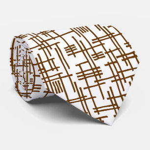 Abstrakte Linien 120923 - Walnut Krawatte