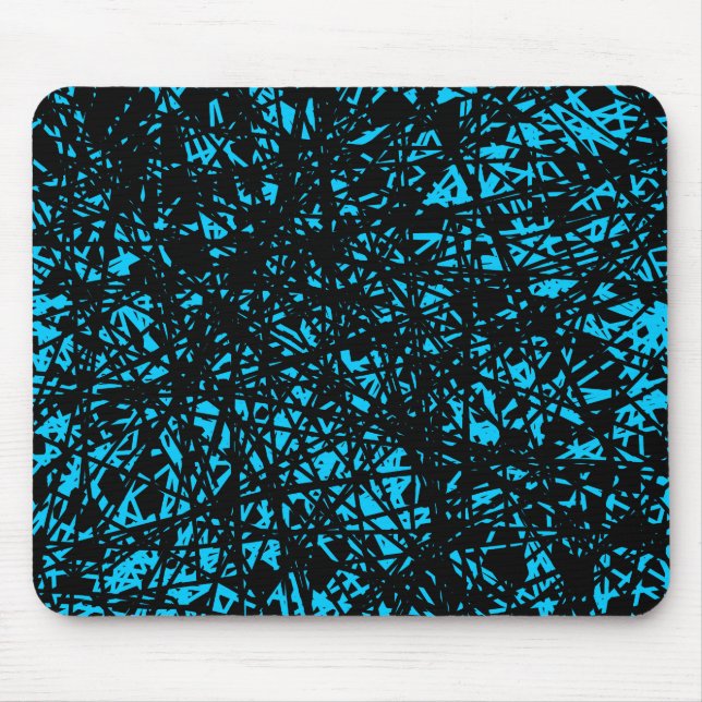 Abstrakte Linien - blau Mousepad (Vorne)
