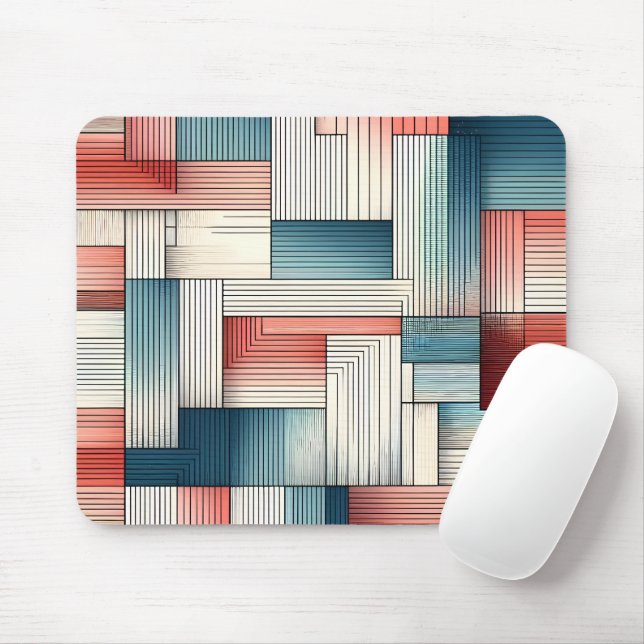 Abstrakte Linien in Harmonie Mousepad (Mit Mouse)
