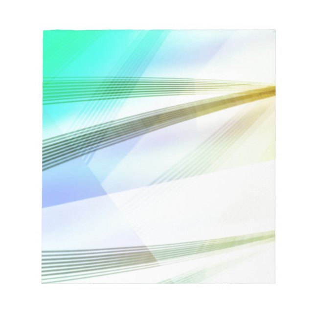 Abstrakte Linien in sanften Farben Notizblock (Vorderseite)