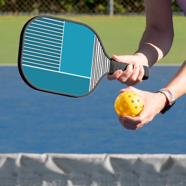 Abstrakte Linien Pickleball Schläger (InSitu)