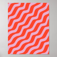 Abstrakte Linien Retro Rosa Vintage Zebra Streifen