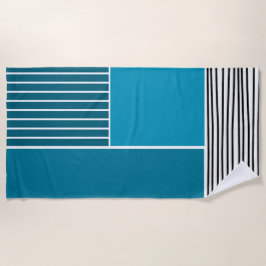 Abstrakte Linien Strandtuch