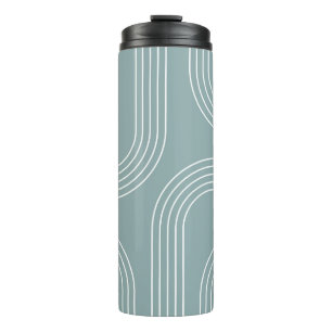 Abstrakte Linienkunst aus dem Mittelalter Thermosbecher
