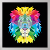 Abstrakte Lion-Malerei