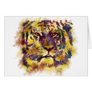 Abstrakte Lion Paintning