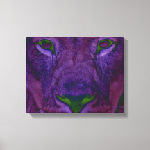 Abstrakte Lion Wrapped Canvas