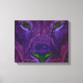 Abstrakte Lion Wrapped Canvas Leinwanddruck