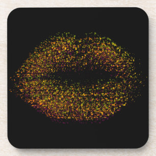 Abstrakte Lippen #20 Getränkeuntersetzer