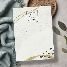 Abstrakte Logo-Anzeige für das Schwarze Gold Visitenkarte