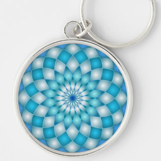 Abstrakte Lotos-Blume Schlüsselanhänger Mandala