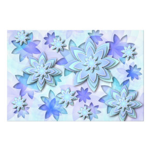 Abstrakte Lotos-Blumen Fotodruck Mandala
