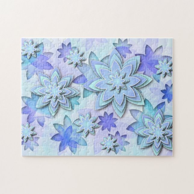 Abstrakte Lotos-Blumen Puzzlespiel Mandala Puzzle (Horizontal)