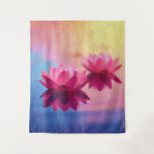 Abstrakte Lotus-Blume Wandteppich