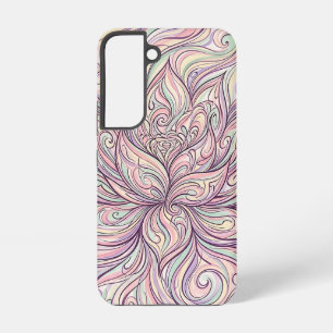 Abstrakte Lotus-Blüten-Pastell-Samsung-Hüllen Samsung Galaxy Hülle