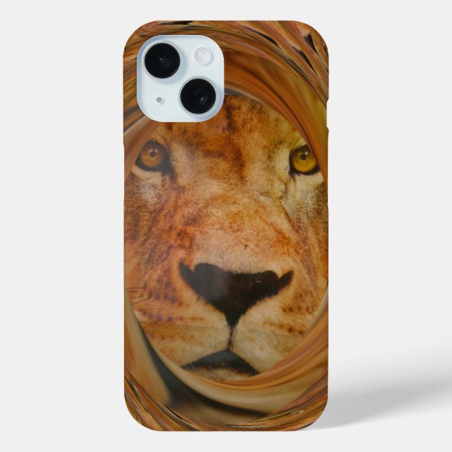Abstrakte Löwensafari Case-Mate iPhone Hülle (Rückseite)