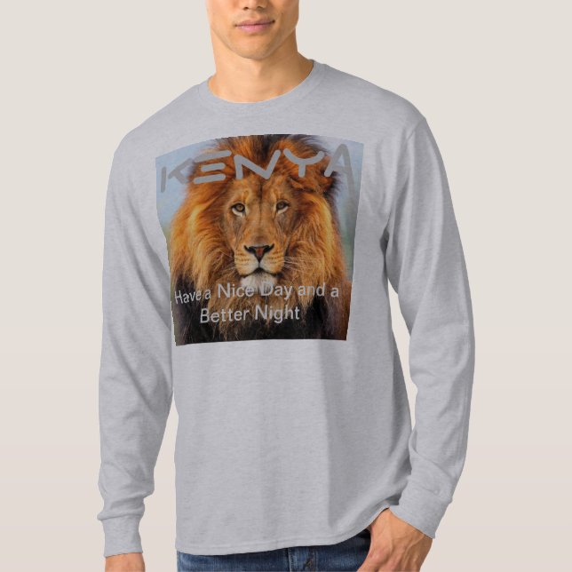 Abstrakte Löwensafari T-Shirt (Vorderseite)
