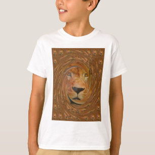 Abstrakte Löwensafari T-Shirt