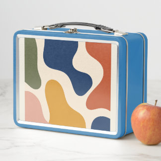 Abstrakte Lunchbox im Mid-Century-Stil