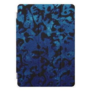 Abstrakte Magie - Navy Blue Grunge Black iPad Pro Cover