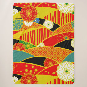 Abstrakte magische Landschaft Sherpa-Decke Sherpadecke