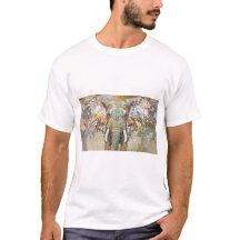 Abstrakte Majestät: Lebhaftes Elephant Artwork