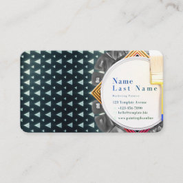 Abstrakte Maler Moderne Visitenkarte Platzkarte