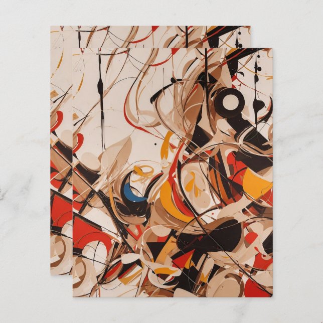 Abstrakte Malerei (Vorne/Hinten)