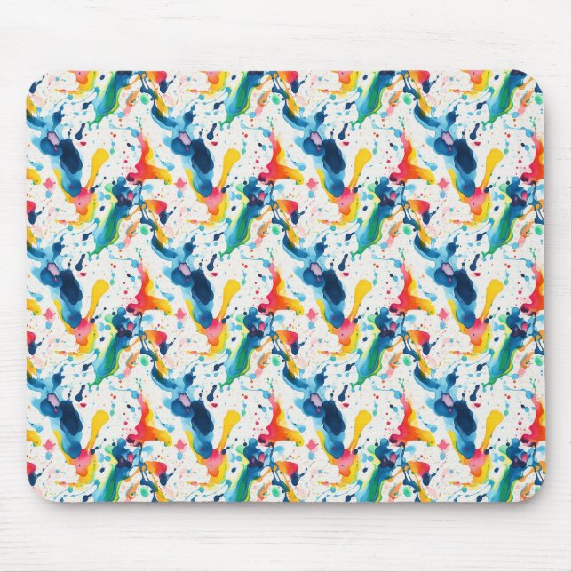 Abstrakte Malerei 02 Mousepad (Vorne)