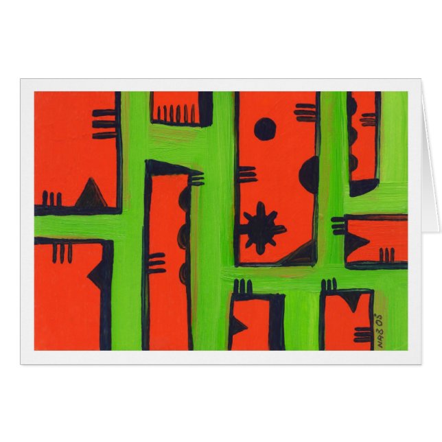 Abstrakte Malerei 08 (Vorderseite (Horizontal))