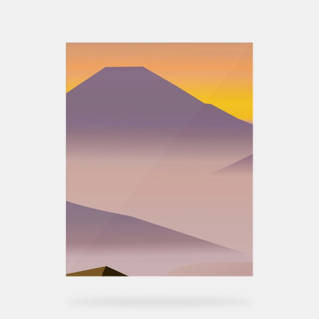 Abstrakte Malerei Acrylschild (Vorderseite)