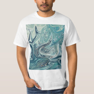 Abstrakte Malerei am Blauen Meer T-Shirt