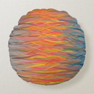 Abstrakte Malerei Art #18 Rundes Kissen