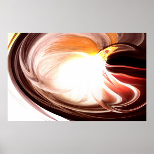 Abstrakte Malerei auf dem Computer - Digitales Kun Poster