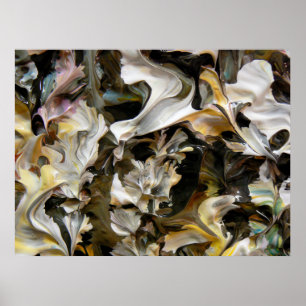 Abstrakte Malerei (Detail) #832_B Poster