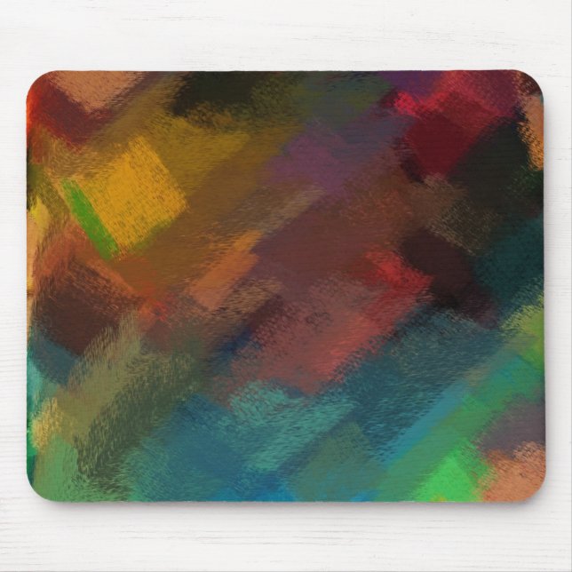 Abstrakte Malerei | Dynamische Farben 3 Mousepad (Vorne)