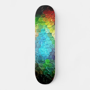 Abstrakte Malerei Dynamische Farben 3 Skateboard